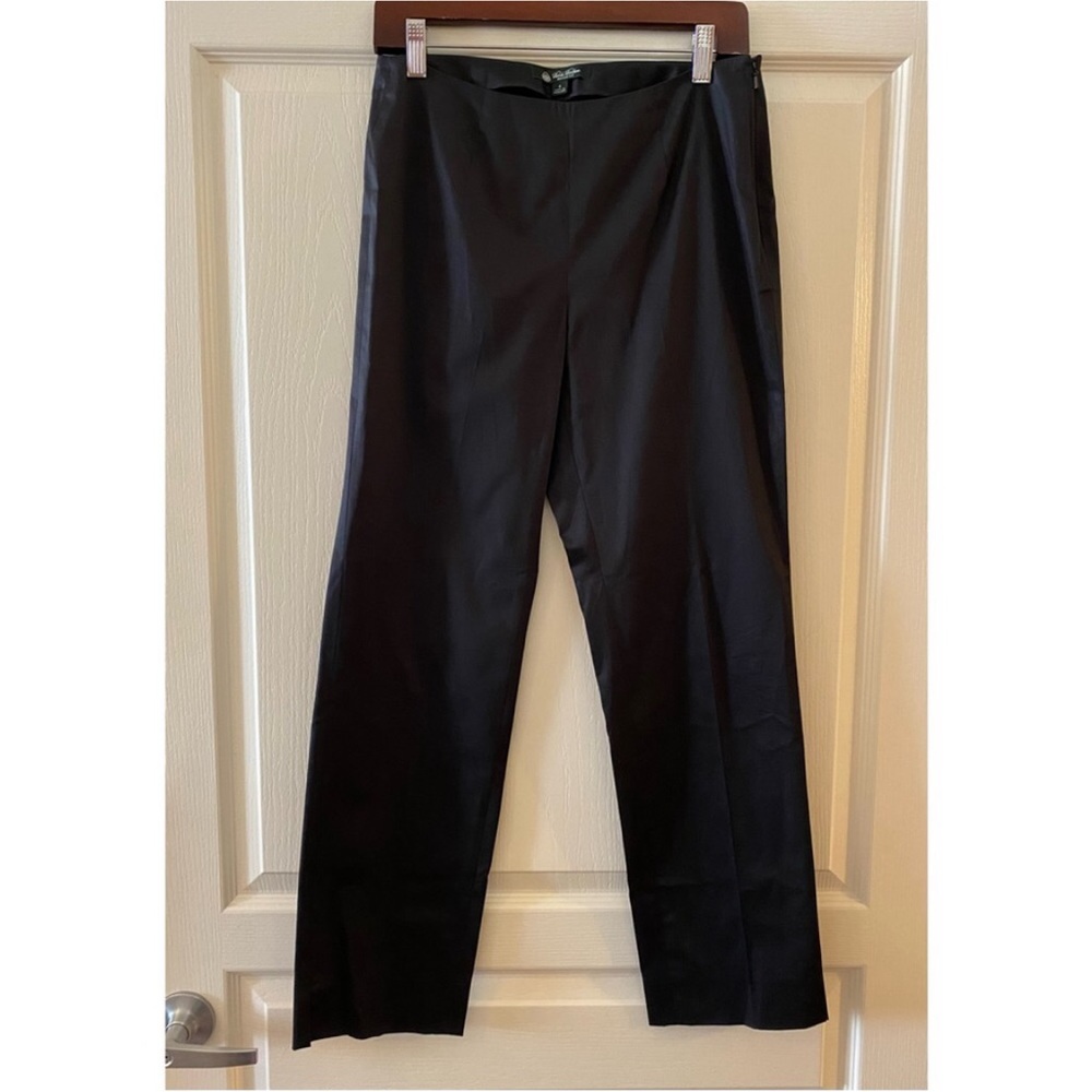 BROOKS BROTHERS Women's Black Natalie Fit Pants - 4